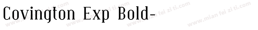 Covington Exp Bold字体转换